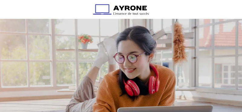 Capture d'écran du site ayrone.fr