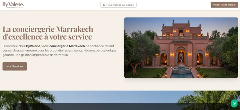 Capture d'écran du site conciergeriemarrakech-byvalerie.com