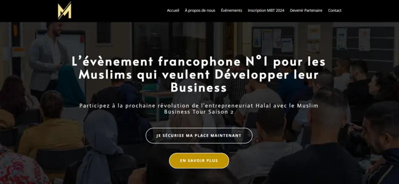 Capture d'écran du site muslimbusinesstour.fr