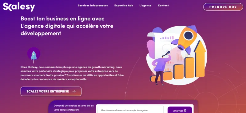 Capture d'écran du site skalesy.com